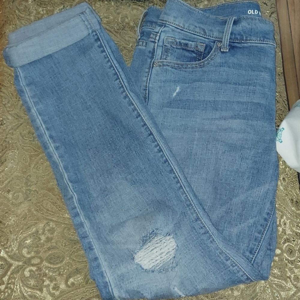 Light distressed Old Navy jeans